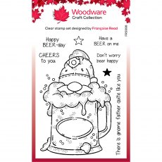 Woodware Clear Stamps Beer Gnome | Set of 8