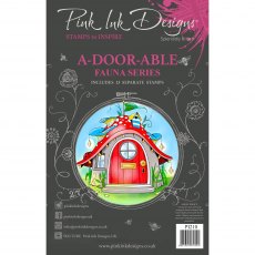 Pink Ink Designs Clear Stamp A-Door-Able | Set of 13