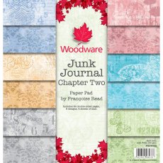 Woodware Francoise Read 8 x 8 inch Paper Pad Junk Journal Chapter Two | 24 sheets
