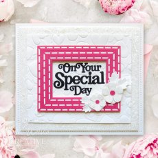 Sue Wilson Craft Dies Shadowed Sentiments Collection On Your Special Day | Set of 2