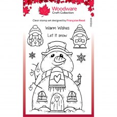 Woodware Clear Stamps Snow Gnomes | Set of 7