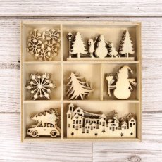 Hunkydory Laser Cut Shapes Snowy Town | Set of 35