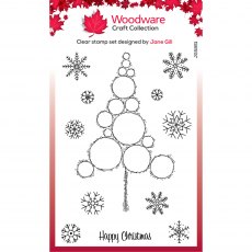 Woodware Clear Stamps Bubble Tree Stack | Set of 12