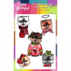 Jane Davenport Clear Stamp Merry Cutemas | Set of 9