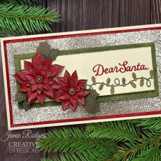 Jamie Rodgers Craft Die Festive Collection Rippled Poinsettia | Set of 11