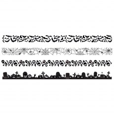 Creative Expressions Designer Boutique Clear Stamps Spooky Borders | Set of 4