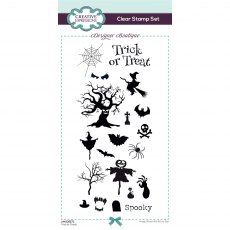 Creative Expressions Designer Boutique Clear Stamps Trick or Treat | Set of 20