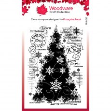 Woodware Clear Stamps Snow Frosted Tree