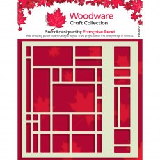 Woodware Stencil Abstract Grid | 6 x 6 inch