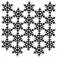 Woodware Mask Snowflake Screen | 6 x 6 inch