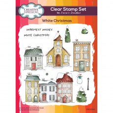 Creative Expressions Jane's Doodles Clear Stamps White Christmas | Set of 12