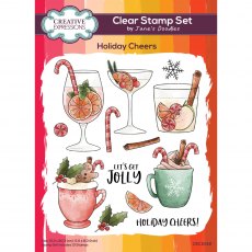 Creative Expressions Jane's Doodles Clear Stamps Holiday Cheers | Set of 13