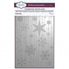 Sue Wilson 3D Embossing Folder Shimmering Snowflakes