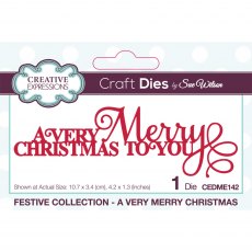 Sue Wilson Craft Dies Festive Collection A Very Merry Christmas