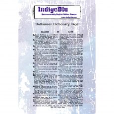 IndigoBlu A6 Rubber Mounted Stamp Halloween Dictionary