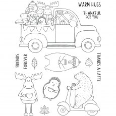 Creative Expressions Jane's Doodles Clear Stamps Warm Hugs | Set of 13