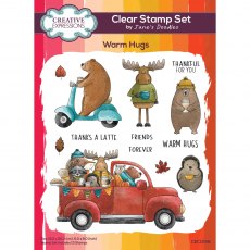 Creative Expressions Jane's Doodles Clear Stamps Warm Hugs | Set of 13