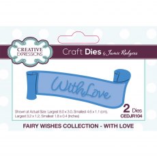 Jamie Rodgers Craft Die Fairy Wishes Collection With Love | Set of 2
