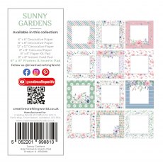 The Paper Boutique Sunny Gardens Frames & Inserts 6 x 6 inch Pad | 24 sheets