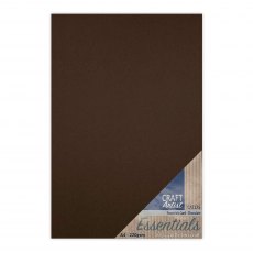 Craft Artist A4 Essential Card Chocolate | 10 sheets