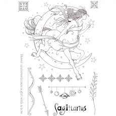 Pink Ink Designs Clear Stamp Sagittarius | Set of 10