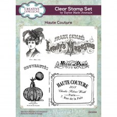 Creative Expressions Taylor Made Journals Clear Stamp Set Haute Couture | Set of 6