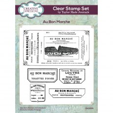 Creative Expressions Taylor Made Journals Clear Stamp Set Au Bon Marche | Set of 5