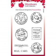 Woodware Clear Stamps Extra Postmarks | Set of 7