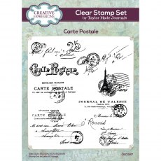 Creative Expressions Taylor Made Journals Clear Stamp Set Carte Postale | Set of 8