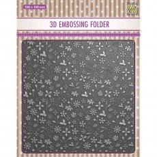 Nellie Snellen 3D Embossing Folder Spring Flowers