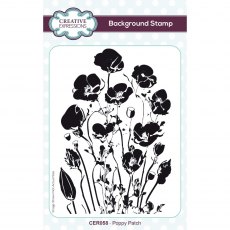 Creative Expressions Rubber Stamp Poppy Patch