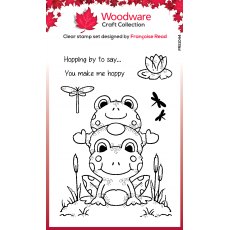 Woodware Clear Stamps Hopping Gnome | Set of 6