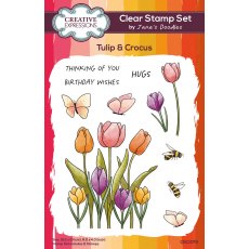 Creative Expressions Jane's Doodles Clear Stamps Tulip & Crocus | Set of 11