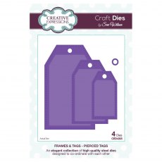 Sue Wilson Craft Dies Frames & Tags Collection Pierced Tags | Set of 4