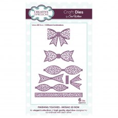 Sue Wilson Craft Dies Finishing Touches Collection Mosaic 3D Bow | Set of 6