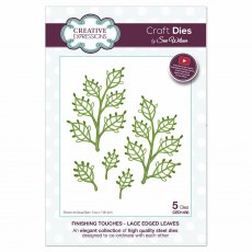 Sue Wilson Craft Dies Finishing Touches Collection Laced Edged Leaves | Set of 5