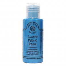 Cosmic Shimmer Lustre Fabric Paint Atlantic Blue | 50ml
