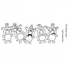 Woodware Clear Stamps Party Pigs | Set of 3