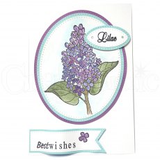 Woodware Clear Stamps Lilac Spray | Set of 4