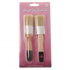 Crafts Too Paint & Wax Brush Set | Pack of 2
