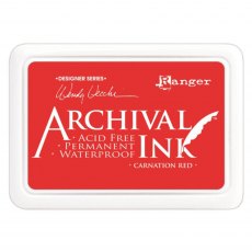 Ranger Wendy Vecchi Archival Ink Pad Carnation Red