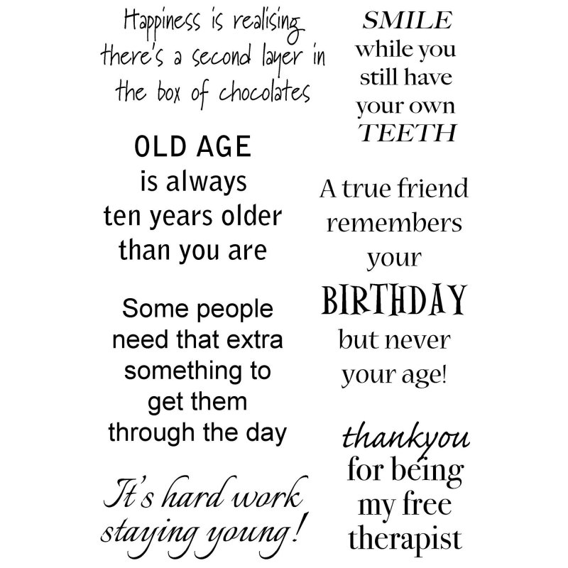 Woodware Woodware Clear Stamps Some People | Set of 7