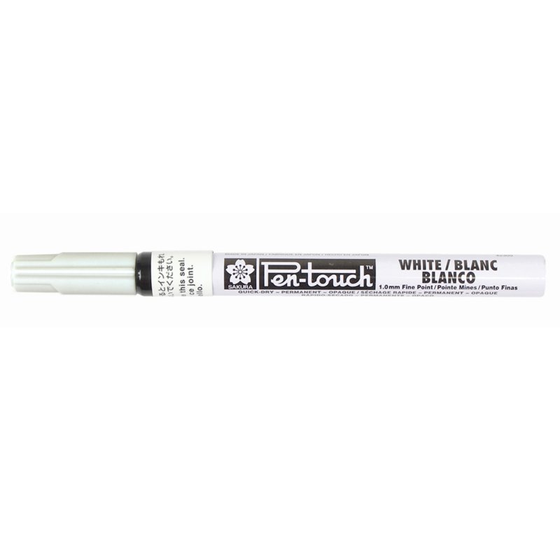 Sakura Pen-Touch White Permanent Marker Fine