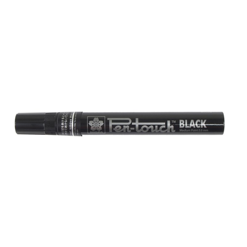 Sakura Pen-Touch Black Permanent Marker Medium