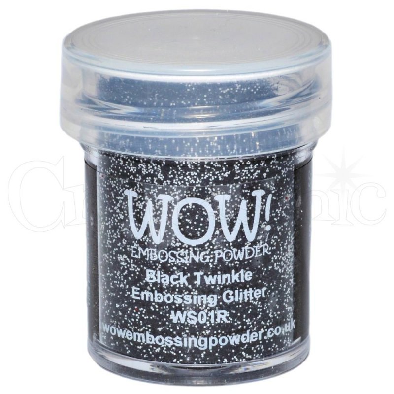 Wow Embossing Powders Wow Embossing Glitter Black Twinkle | 15ml