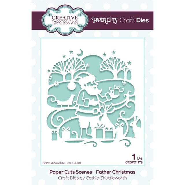 Creative Expressions Craft Dies Paper Cuts Scenes Collection Father Christmas