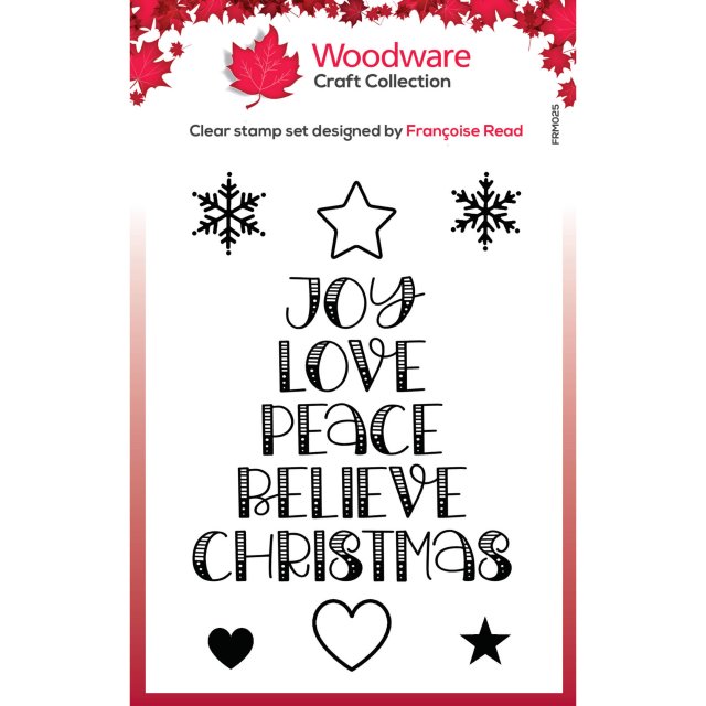 Woodware Woodware Clear Stamps Word Tree | Set of 7