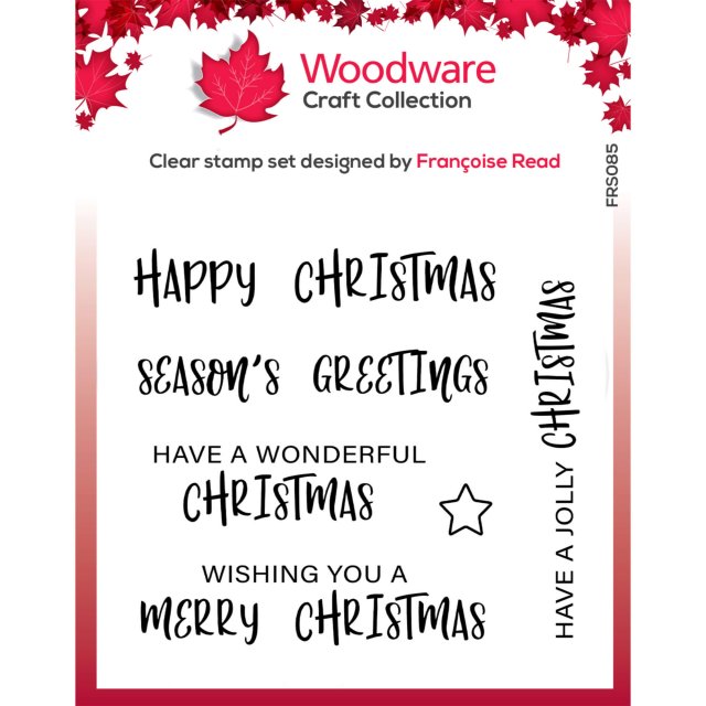 Woodware Woodware Clear Stamps Useful Christmas | Set of 6