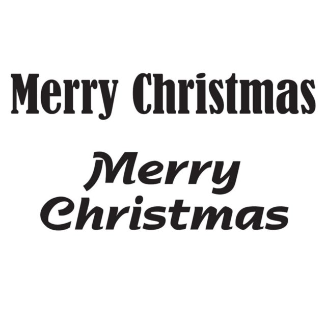 Woodware Woodware Clear Stamps Merry Christmas | Set of 2