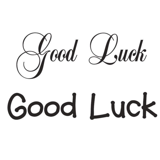 Woodware Woodware Clear Stamps Just Words Good Luck | Set of 2